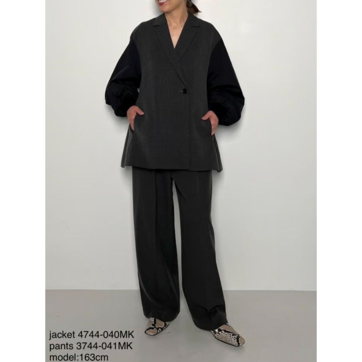 CHIGNON】 袖ドッキングフォルムジャケット | nouvergine