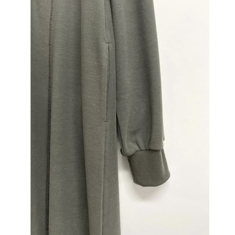 chignon ハーフジップカットワンピースカーキ - 長袖・七分袖 