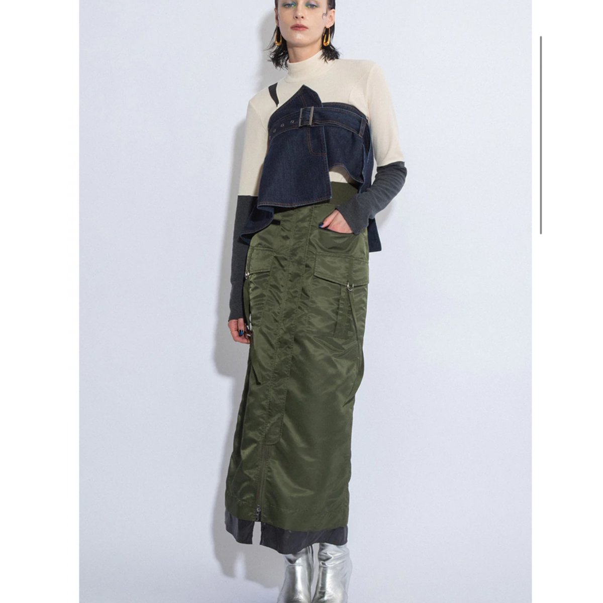 AULA AILA】MA-1 SKIRT | nouvergine