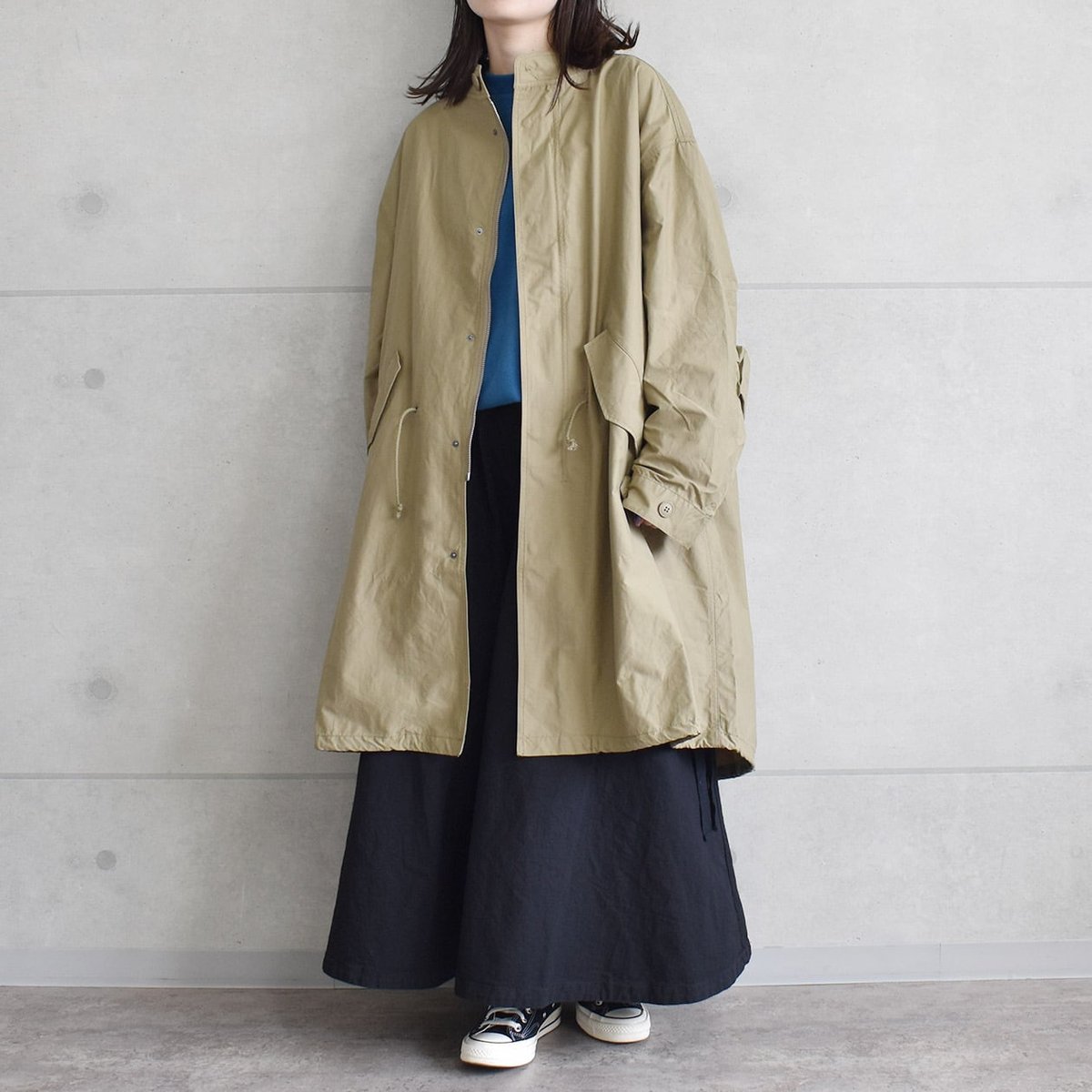 展示のみ　美品AUG フィシュテールコート　KHAKI AUG】フィッシュテールコート | nouvergine