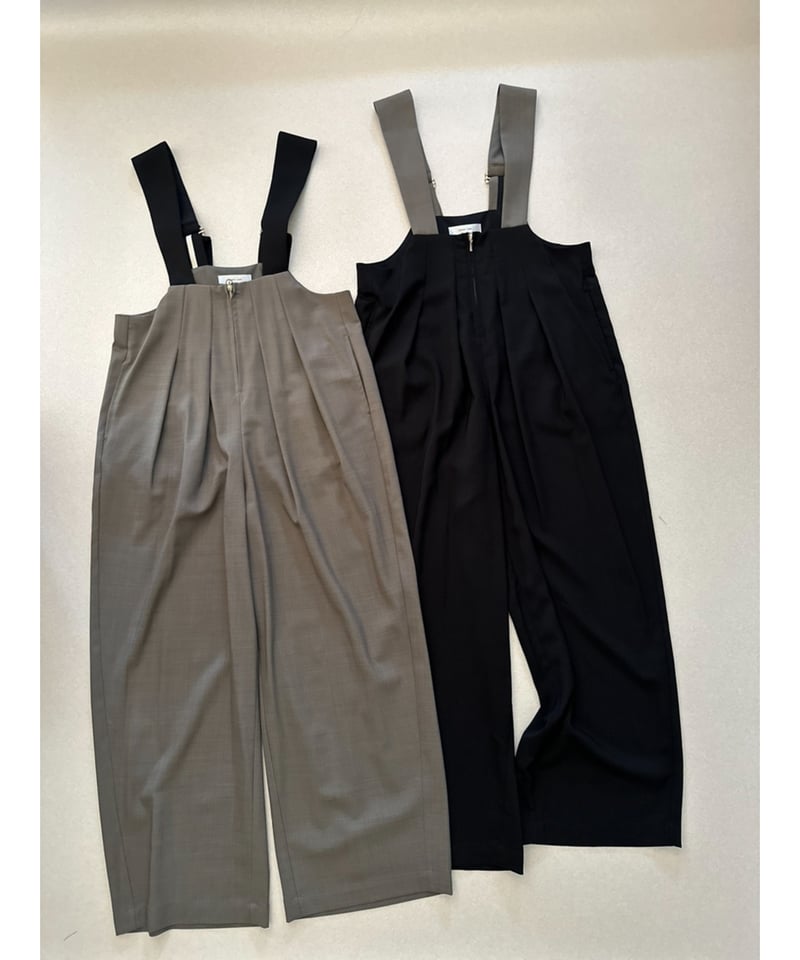 新品　今季　エイミーロウ　タックリラックス サロペット　ブラック　黒 タックリラックス サロペット Eimee Law│Eimee Law & LHELBIE