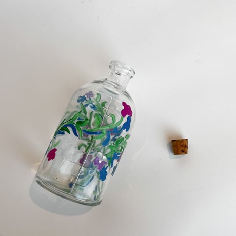 MIO YAMAMOTO flower painting bottle Clear No.2