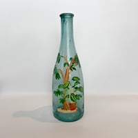 MIO YAMAMOTO flower painting bottle Blue (M) No.1