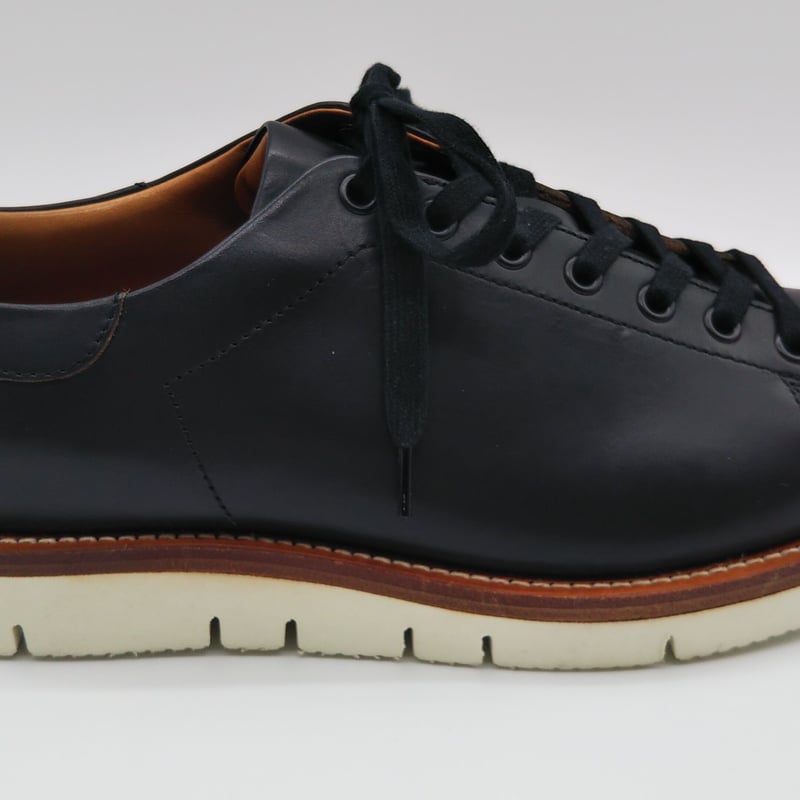 MS-1】レザ－スニ－カ－ブラックビブラムソ－ル | RESPECTABLE STORE