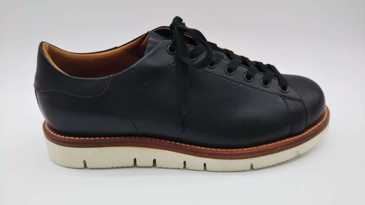 MS-1】レザ－スニ－カ－ブラックビブラムソ－ル | RESPECTABLE STORE