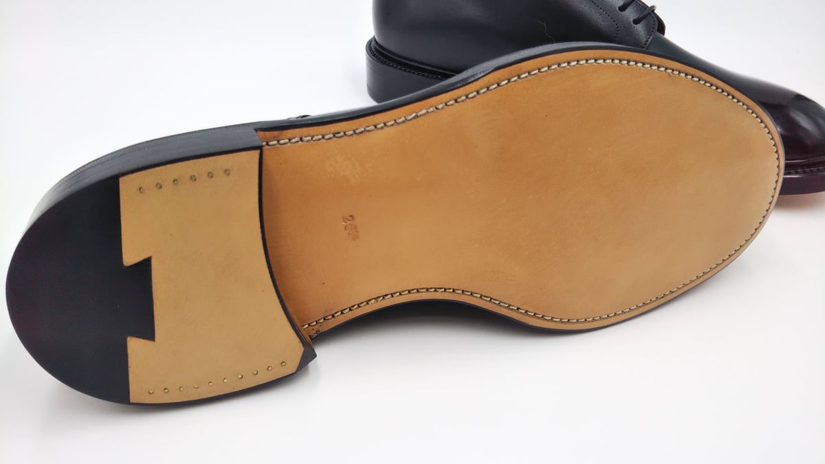 宮崎製靴　リスペクタブル　外羽根プレ－ンライトブラウン革底25cm 宮崎製靴 リスペクタブル 外羽根プレ－ンライトブラウン革底25cm