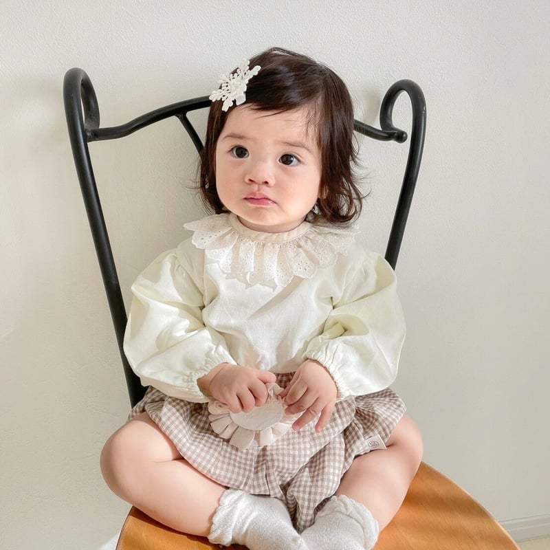 オーダーメイド♡小花付きペタシャムリボン♡ ベビーヘアクリップ 赤ちゃんヘアピン ペタシャムリボン✿ᵕ̈* ベビーヘアクリップ 赤ちゃんヘアピン