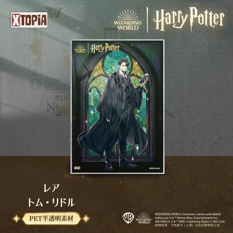 【1パック】 ハリーポッター ステンドグラス 色紙コレクション 公式ライセンス 海外限定商品 XTOPiA