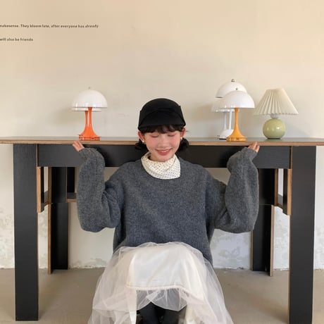 ウールリボン クラシック キャスケット ブラック 帽子