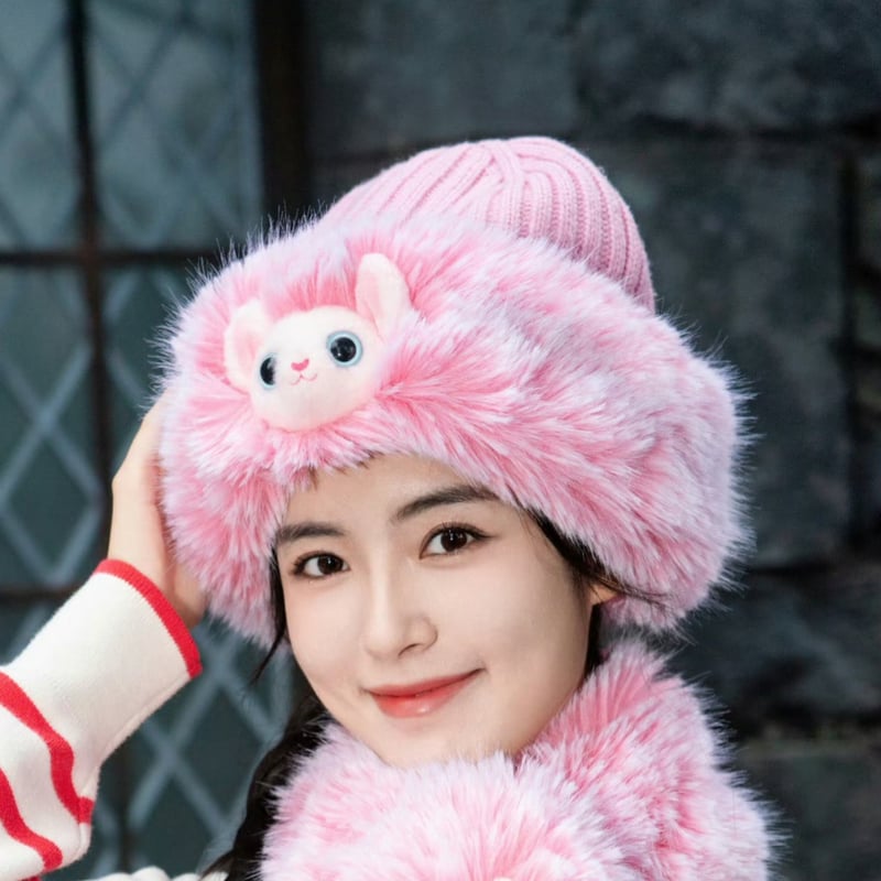 【限定カラー】アミパリス　ニット帽　ベビーピンク 限定カラー】アミパリス ニット帽 ベビーピンク 限定カラー