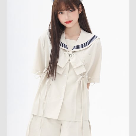 公式 サンリオ シナモロール レースアップセーラーパンツ 海外限定コラボ KYOUKO 2022夏