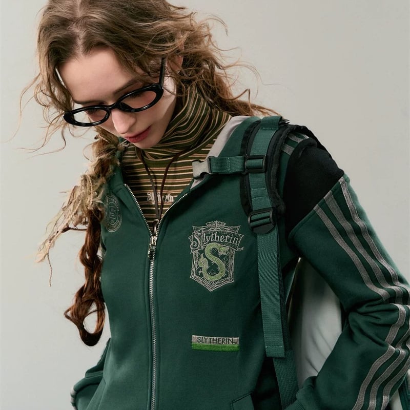 ハリーポッター ダブルジップアップスリムフーディーパーカー