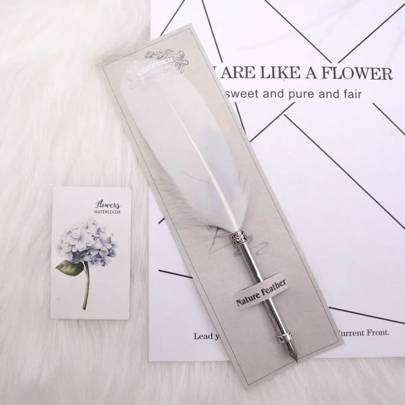 羽ペン 単色カラー シンプルデザイン 全17色 | Aki global