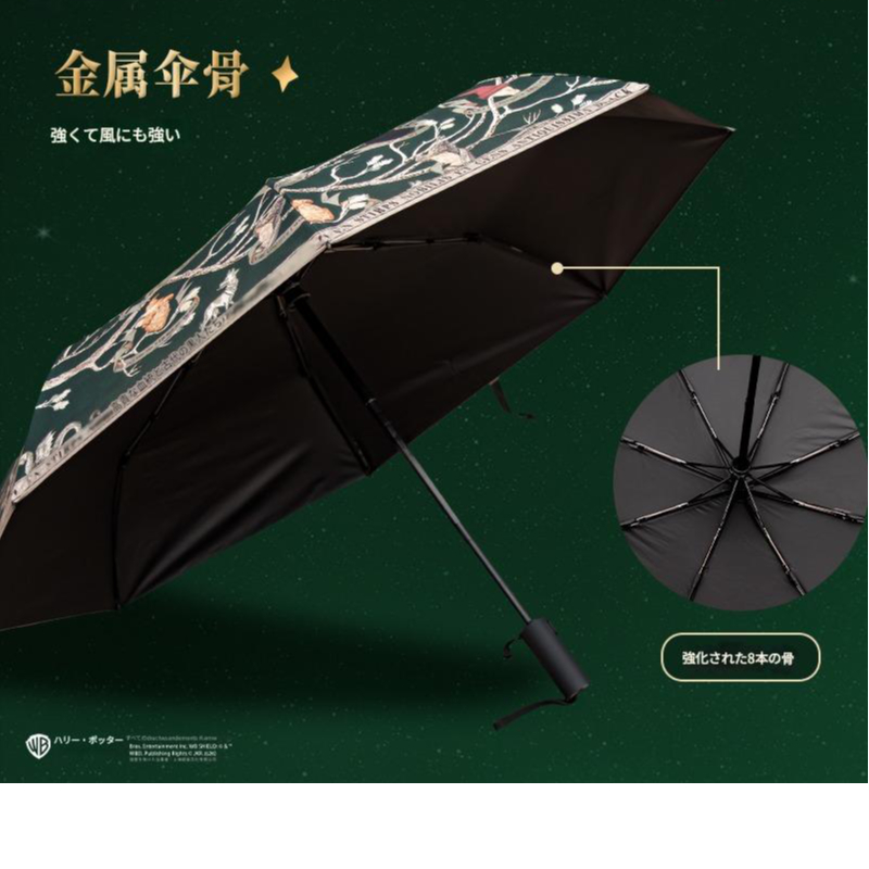 ハリーポッター ブラック家の家系図タペストリー柄 折り畳み傘 晴雨