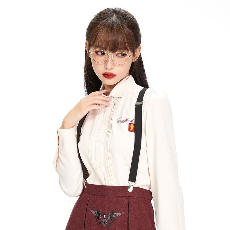 ハリーポッター KYOUKO プリーツカラーシャツ グリフィンドール USJ 公式 ハリーポッター 長袖 プリーツカラーブラウス ホグワーツ寮