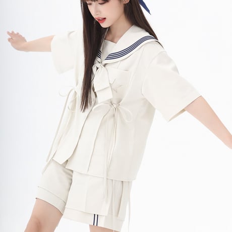 公式 サンリオ シナモロール レースアップセーラーパンツ 海外限定コラボ KYOUKO 2022夏