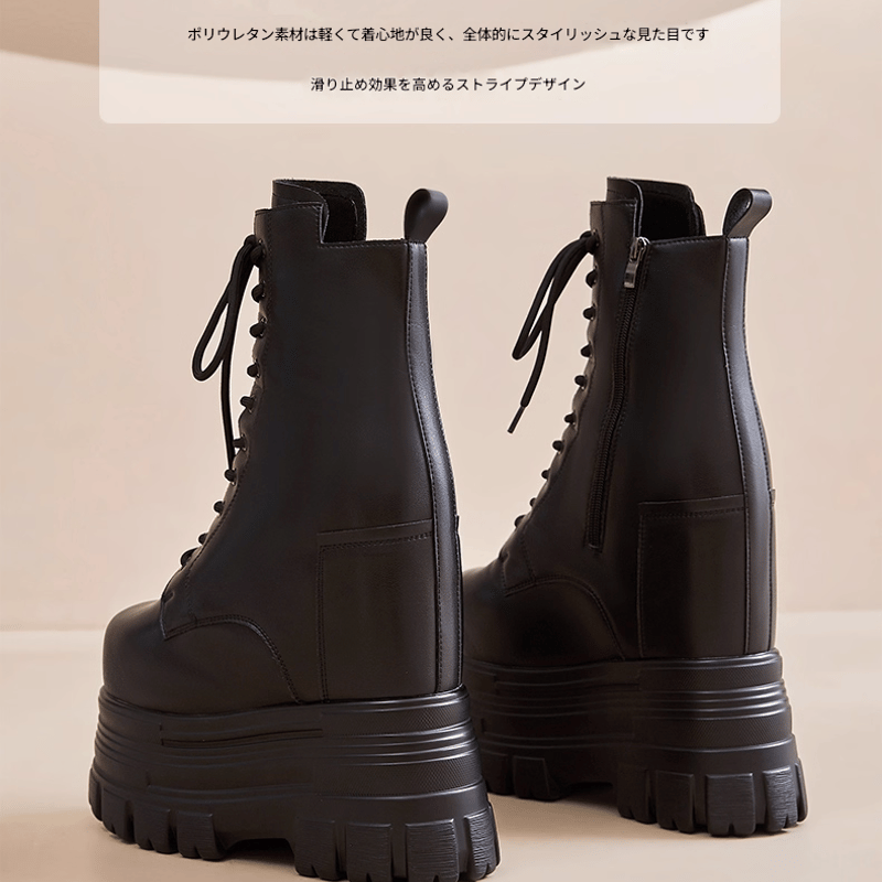 シークレット シューズ ブーツ 厚底 コスプレ コスプレ用ブーツ・シューズ シークレットプレーンショート