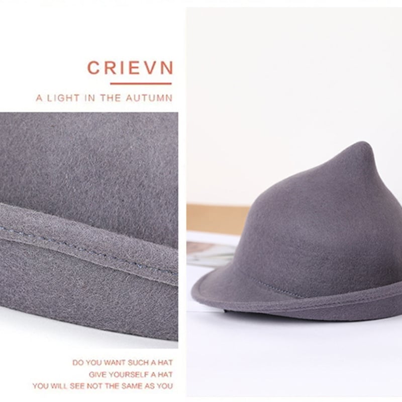 Sサイズ】 魔法使いのとんがりモダンハット ウール素材 全15色 | Aki