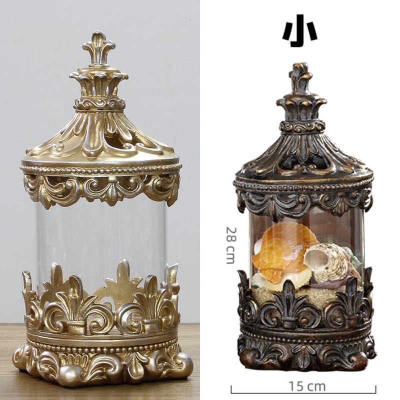 小サイズ アンティーク 保存瓶 ガラス 収納ジャー 密閉タイプ 装飾瓶