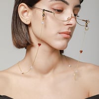 不思議の国のアリス 眼鏡チェーン ネックレス 美術作品シリーズ