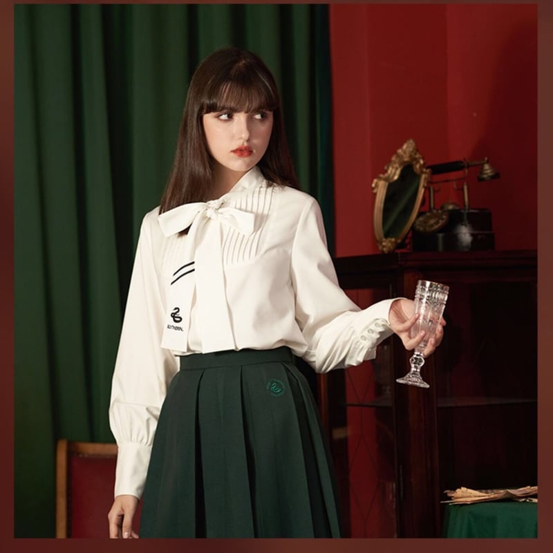 公式】 ハリーポッター リボンタイブラウス ホグワーツ制服 ワーナー 公式】 ハリーポッター リボンタイブラウス ホグワーツ制服 ワーナー