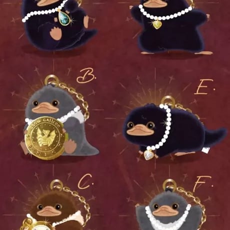 【BOX】ハリーポッター ニフラ ー「THE JEWELRY MUSEUM」ぬいぐるみ ブラインドコレクション 海外限定公式ライセンス品 MINISO