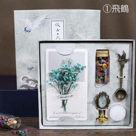 和風 鶴 シーリングスタンプセット  5点セット 海外限定品
