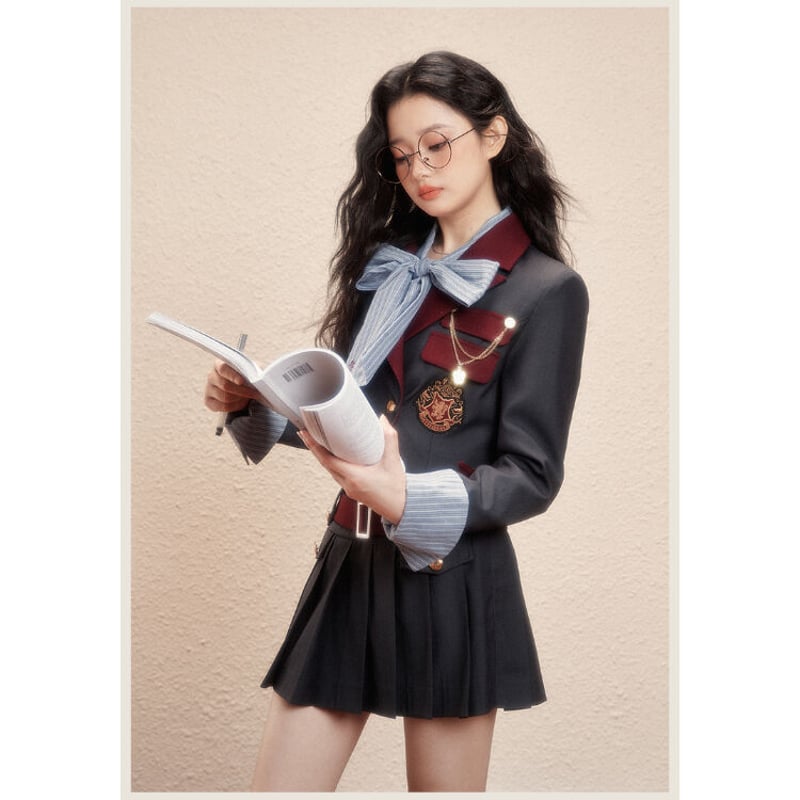 【正規品】KYOUKO スリザリン ジャケット 制服 ハリーポッター 公式ハリーポッターショートスリムジャケット ホグワーツ寮4色 日本