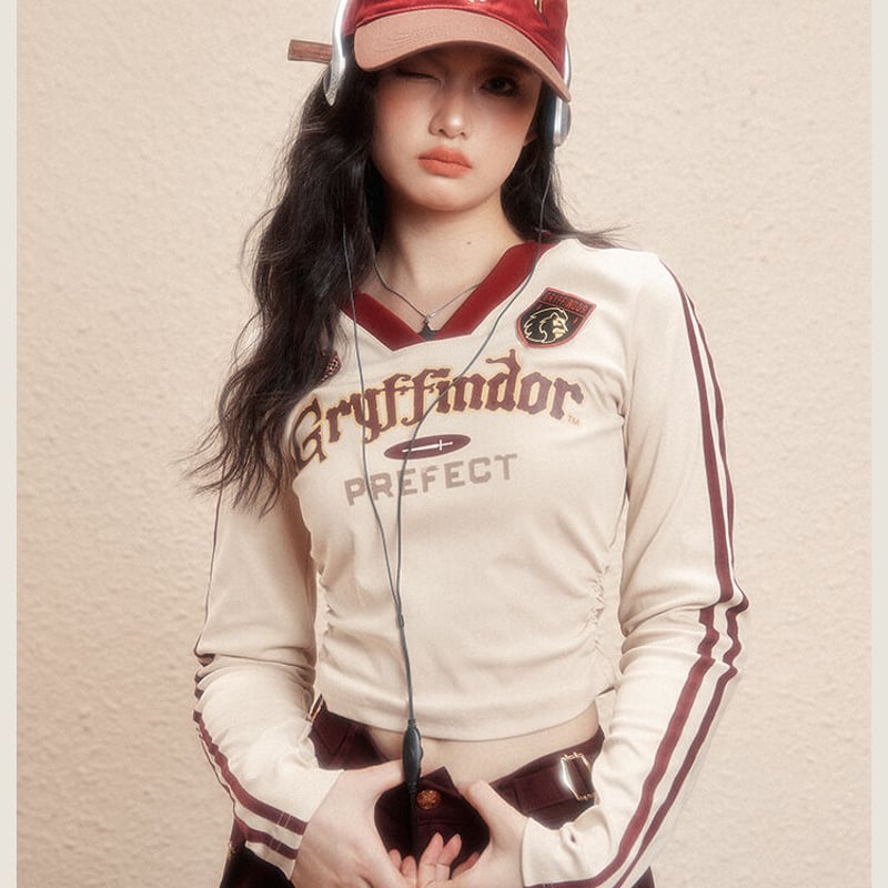 公式 ハリーポッター ロングカラーTシャツ ホグワーツ寮 4色 公式 ハリーポッター ロングカラーTシャツ ホグワーツ寮 4色