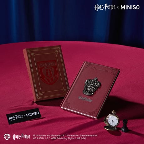 公式 ハリーポッターホグワーツ エンブレムレザーノート MINISO