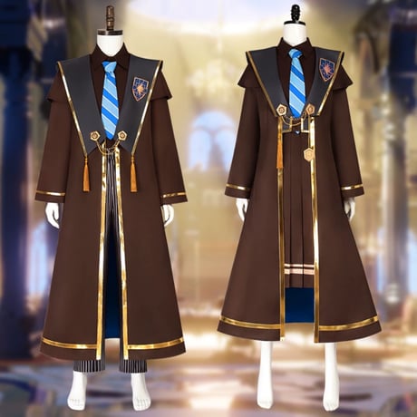 魔法の覚醒 魔法使いの和風ローブ ”鷲の青” コスプレ衣装 女子制服 男子制服