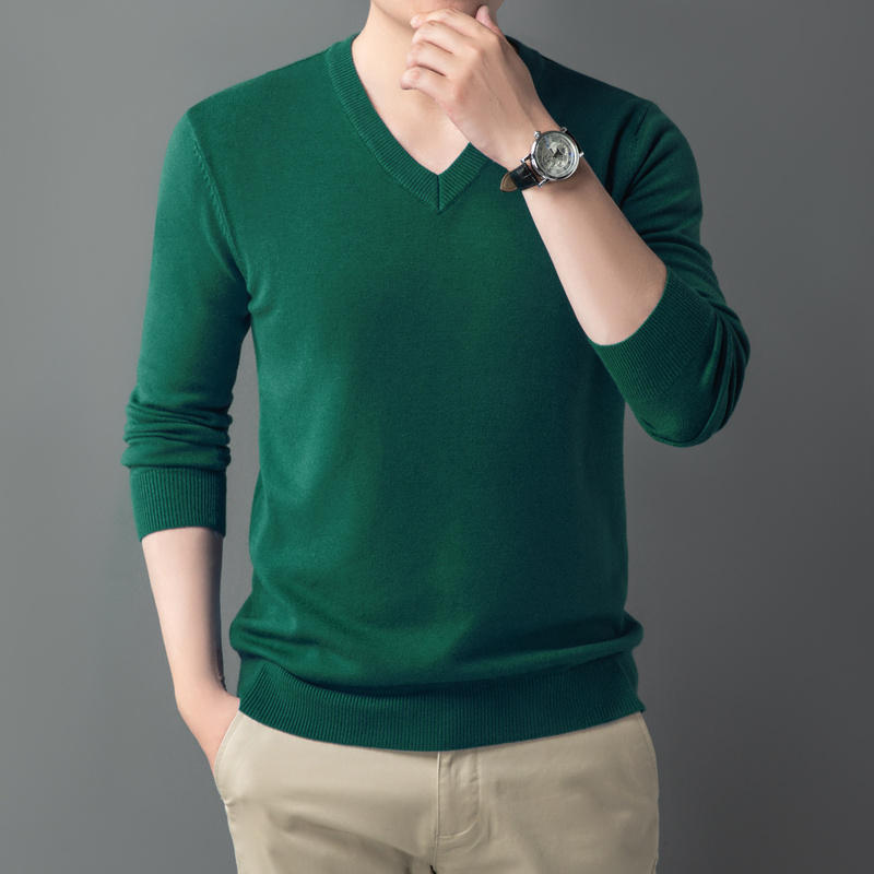 【Ws】Lサイズ：カラーブロック　ストレッチ　Vネック　セーター：ネイビー/緑他 Ws】Lサイズ：カラーブロック ストレッチ Vネック セーター