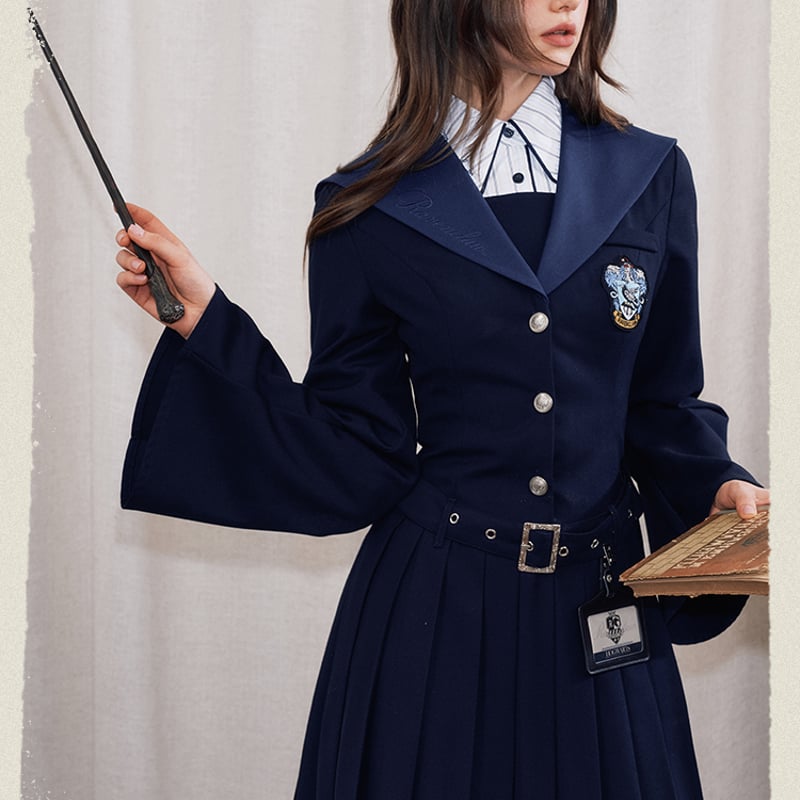 【KYOUKO】ハリーポッター　スリザリン ケープ付きセーラー風ワンピース KYOUKO】スリザリン ケープ付きセーラー風ワンピース ハリーポッター