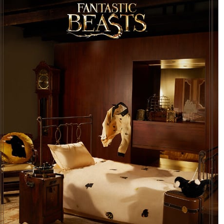 【152*203cm】ファンタスティックビースト ニフラー ストライプ柄 夏用 冷感 寝具セット BEASTコラボ  公式 海外限定