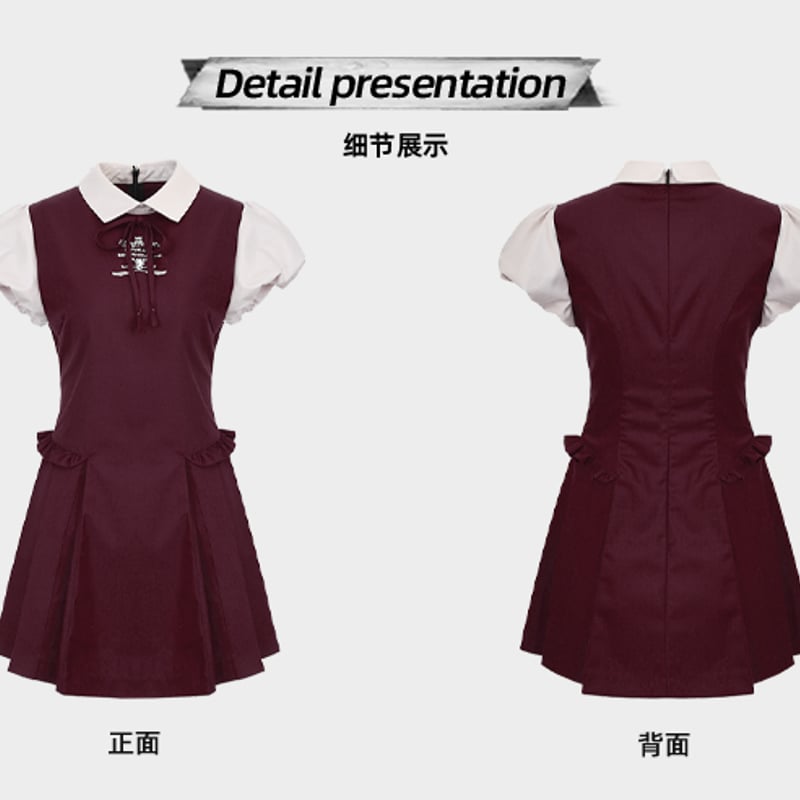 ハリーポッター 半袖パフスリーブ スリム ワンピース KYOUKO2024 ハリーポッター 半袖パフスリーブ スリム ワンピース KYOUKO2024