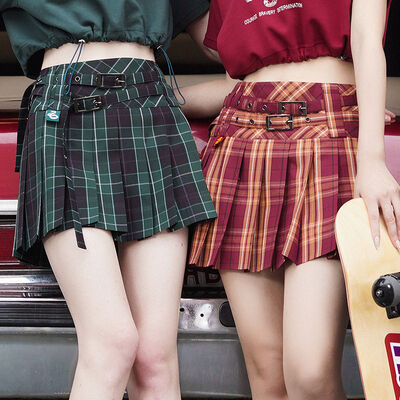 ハリーポッター KYOUKO チェック柄サイドプリーツスカート  
