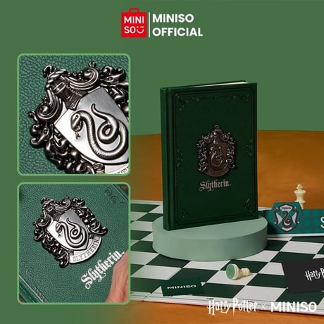 公式 ハリーポッターホグワーツ エンブレムレザーノート MINISO