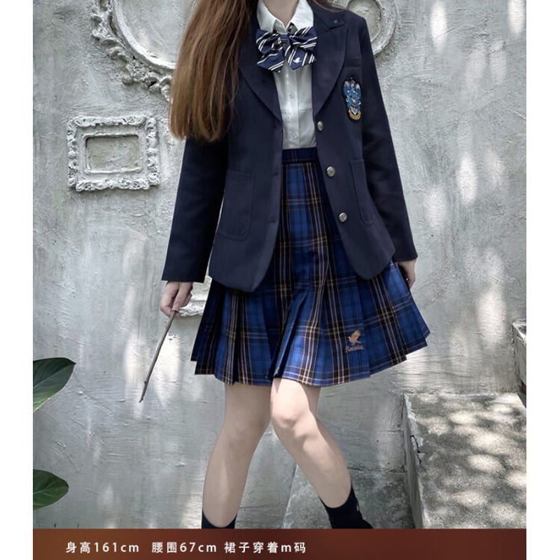中丈B】公式 ハリーポッター チェックプリーツスカート