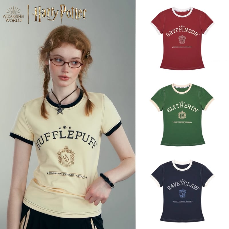 ハリーポッター　Tシャツ　ハリポタ USJ【新商品】ホグワーツ四寮Tシャツ（グリフィンドール