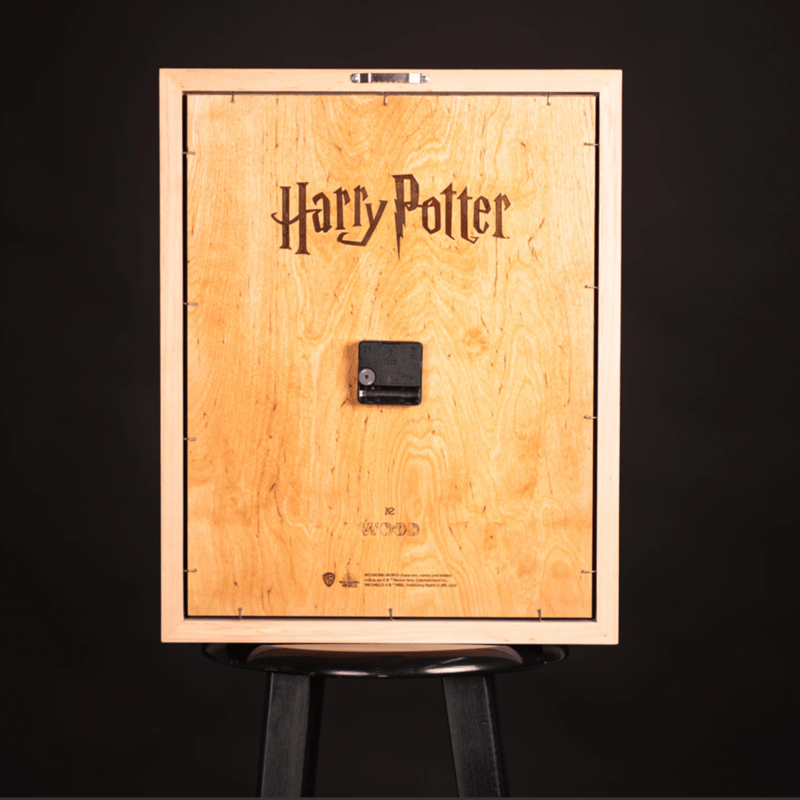 ハリーポッター スリザリン アンティーク 3D 壁掛け時計 ブラウン 海外