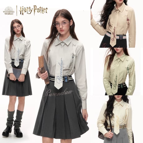 Harry Potter× 梗豆 ジャケット、膝丈スカート、ネクタイセット
