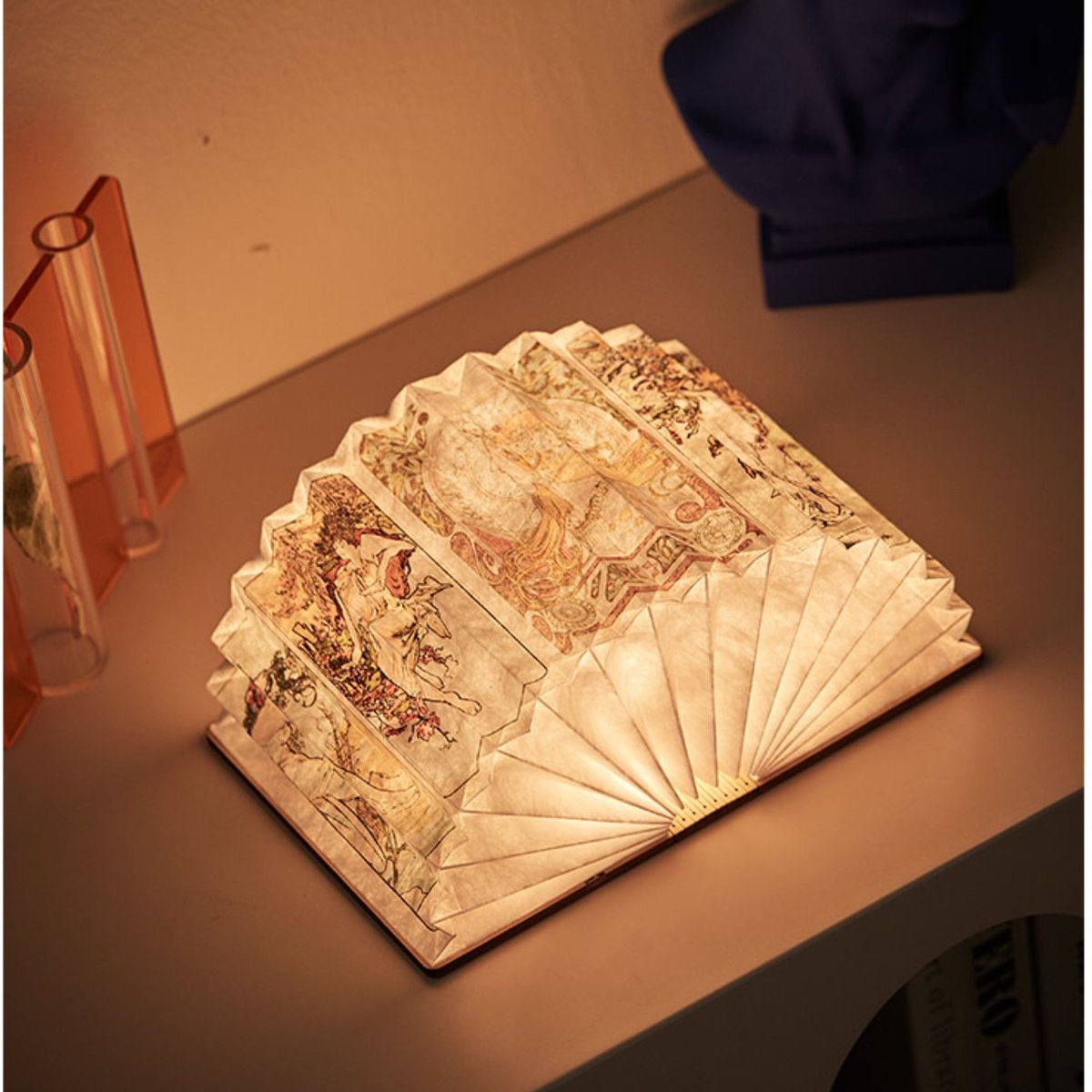 ミュシャ ブックランプ 間接照明 