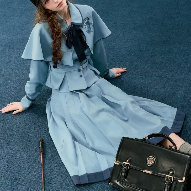 ハリーポッター ボーバトン ロングプリーツスカート 公式ライセンス