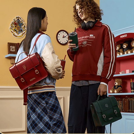 ハリーポッター ホグワーツ寮 サッチェルバッグ 海外限定公式ライセンス品 MINISO