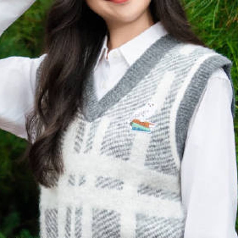 204 PGG 新品タグ付き ニットベスト 定価25,300円 ユニセックス M ベーシックニットベスト(ユニセックス)（ベスト）｜PairPair