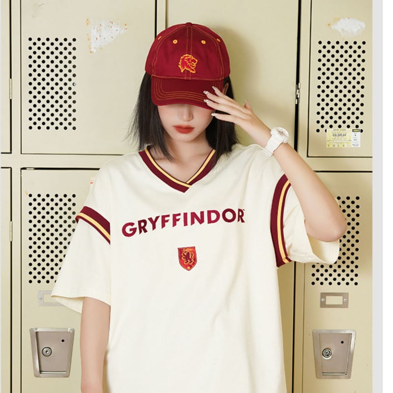ハリーポッター ワーナーブラザーズ公式 半袖ロゴシャツ グリフィンドール 公式】グリフィンドール ロゴ Tシャツ | ハリー・ポッター
