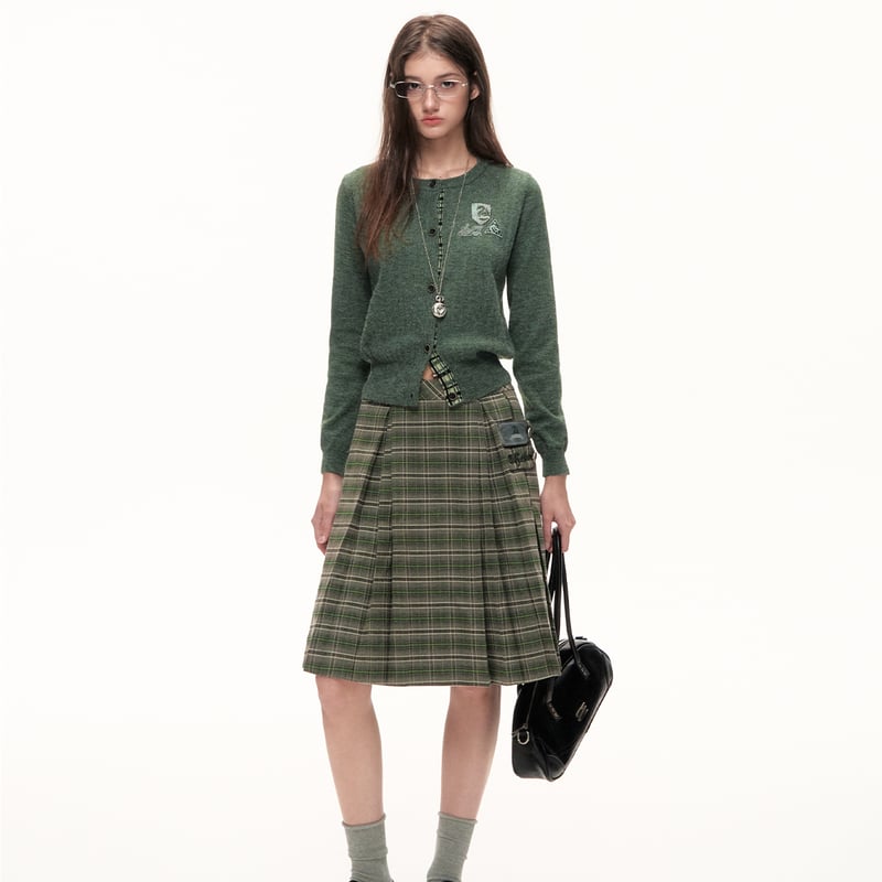 ハリーポッター チェック柄サイドプリーツスカート KYOUKO2025冬 | Aki  