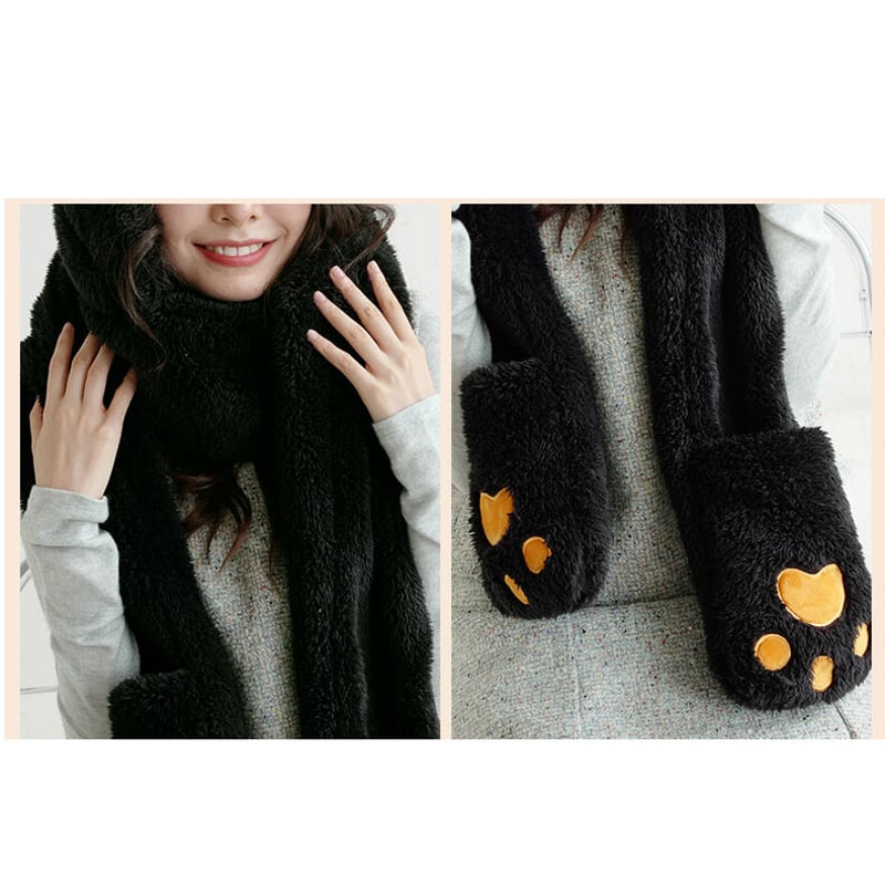 公式 バステト フード付き 手袋 マフラー 秋冬用 大英博物館