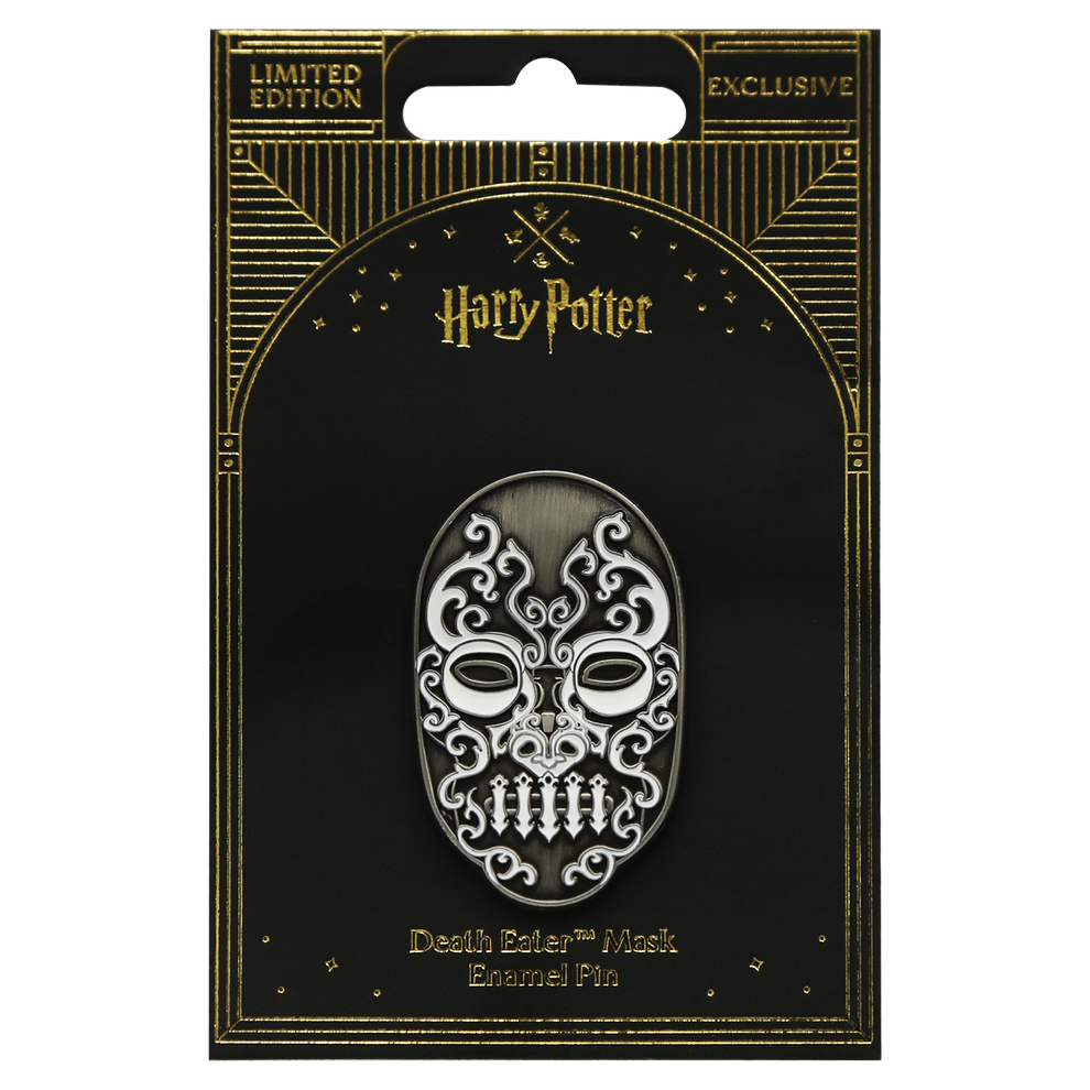 ハリーポッター デスイーターの仮面 蓄光 ピンバッジ HarryPotterSHOP