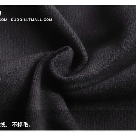 韓国風 ショート丈 ハイネック 薄手ニット 無地 ホワイト/ブラック Y2K